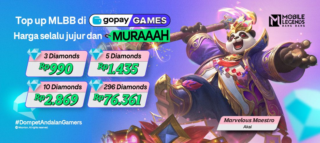 GoPay Kini Resmi Luncurkan Games Baru dan Kerja Sama Dengan Mobile Legends!